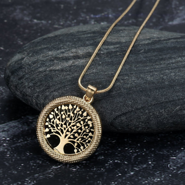 Tree of Life / Yggdrasil Ladies Pendant With Cubic Zirconia