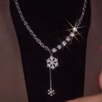 Sterling Silver Snowflake Necklace