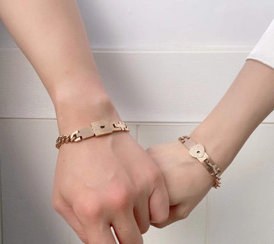 Lock And Key Lovers Bracelet