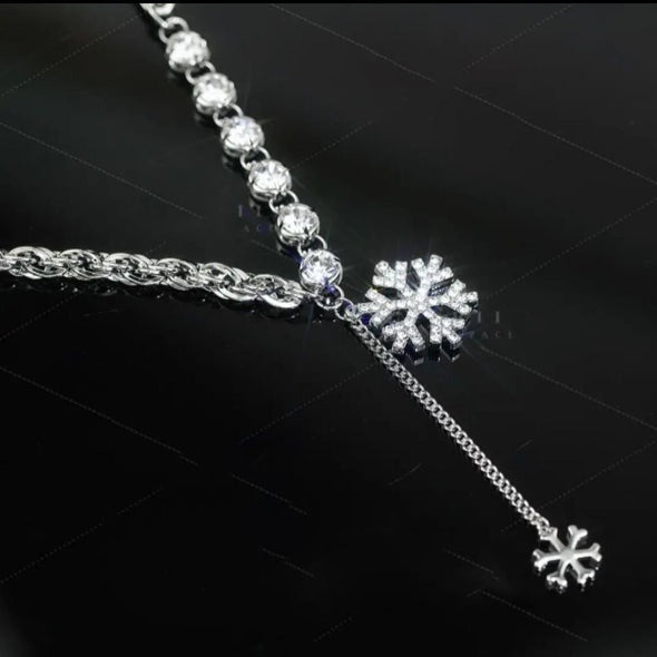 Sterling Silver Snowflake Necklace