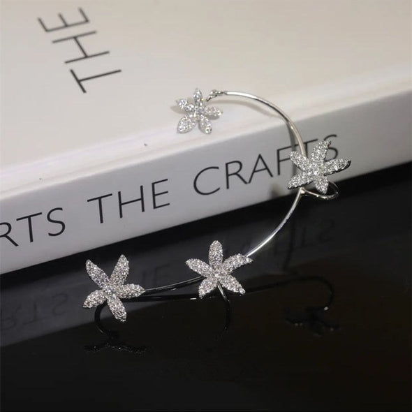 Zirconia Bloom Floral Earring