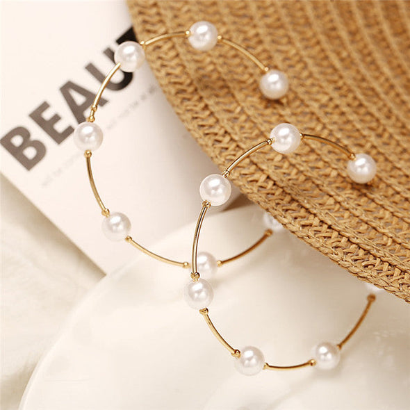 Pearl Long Earrings