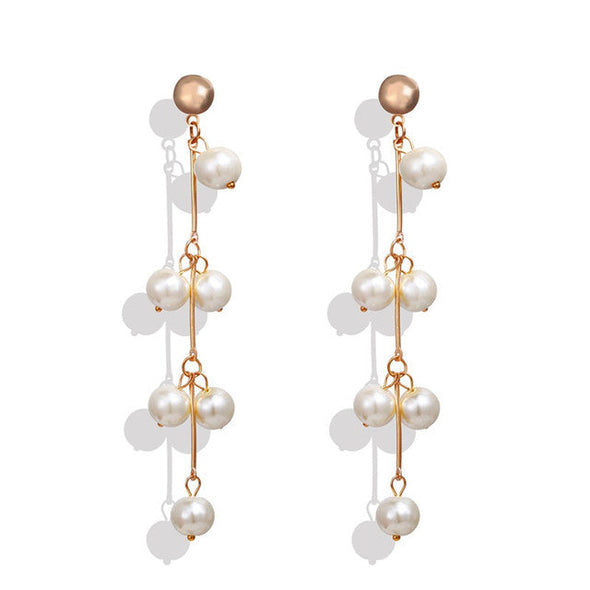 Pearl Long Earrings