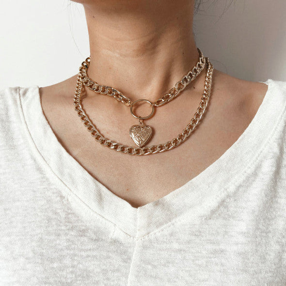 Chain and Pearls Necklace