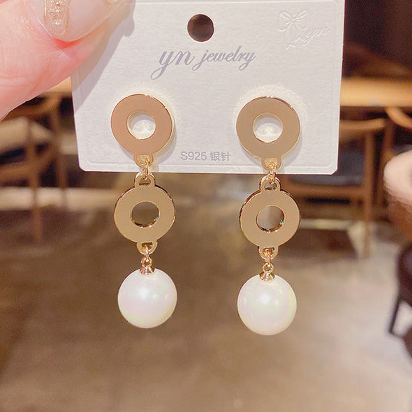 Pearl Loop Earrings