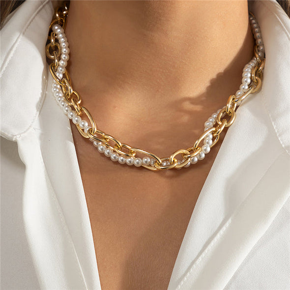 Multilayer Pearl Necklace